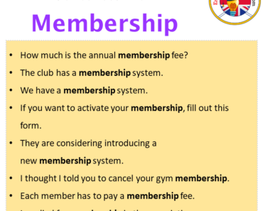 Membership in a Sentence in English Archives - English Grammar Here