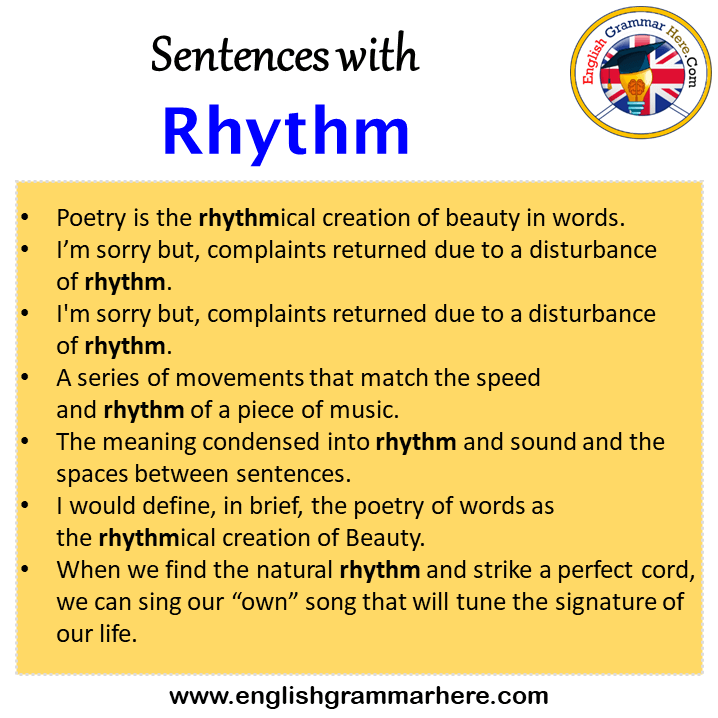 Is rhythms in English word?