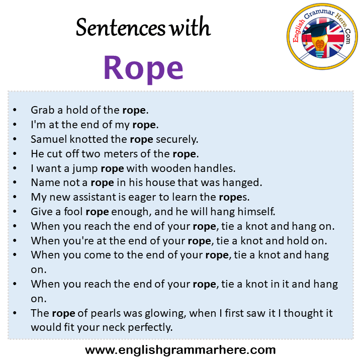 Use Ropey In A Sentence