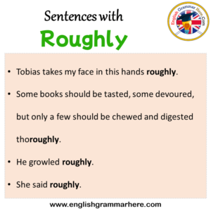 Sentences with Roughly, Roughly in a Sentence in English, Sentences For ...