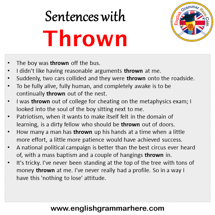 Throw Verb Forms Past Tense, Past Participle V1V2V3, 49 OFF