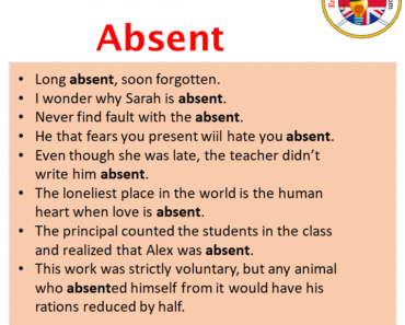 Sentences with Absent Archives - English Grammar Here