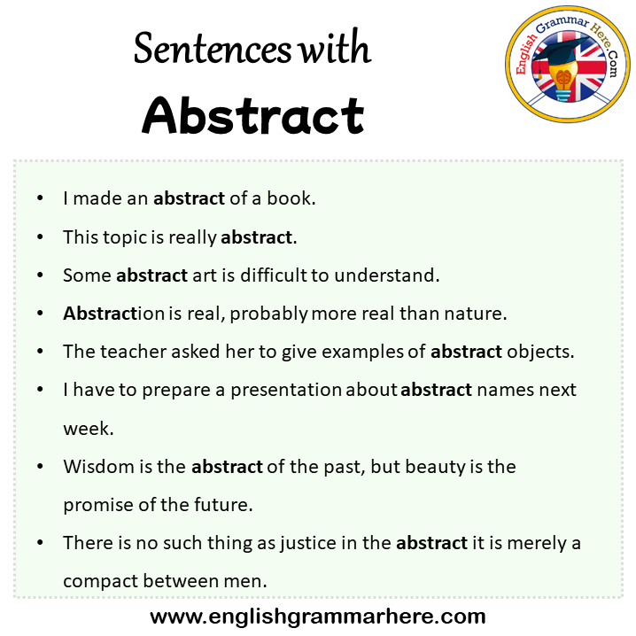 abstract in a sentence research