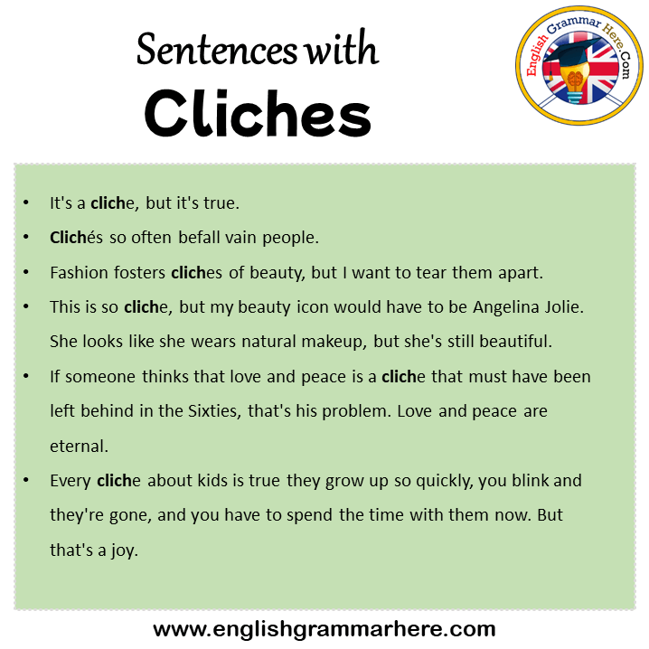 Clichés: definition, examples, how to use them - Writer