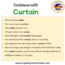 Sentences with Curtain, Curtain in a Sentence in English, Sentences For ...