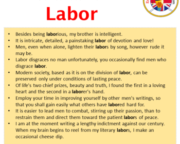 Laber Example Sentences For Labor Archives - English Grammar Here
