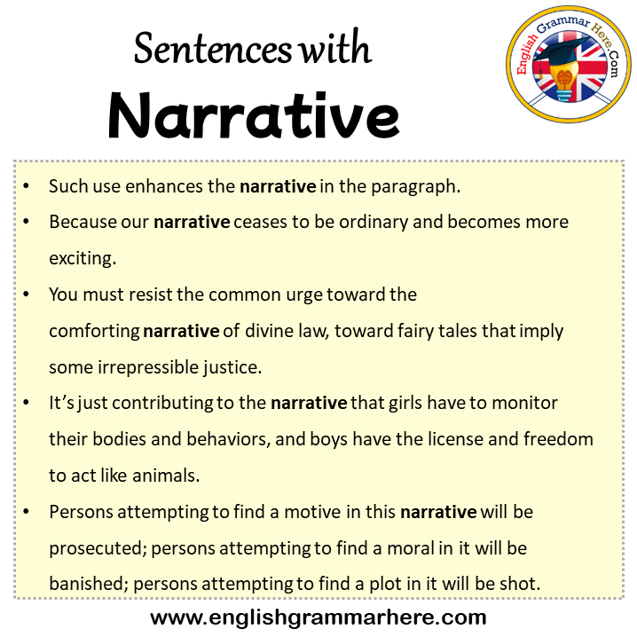 topic sentence for a narrative essay