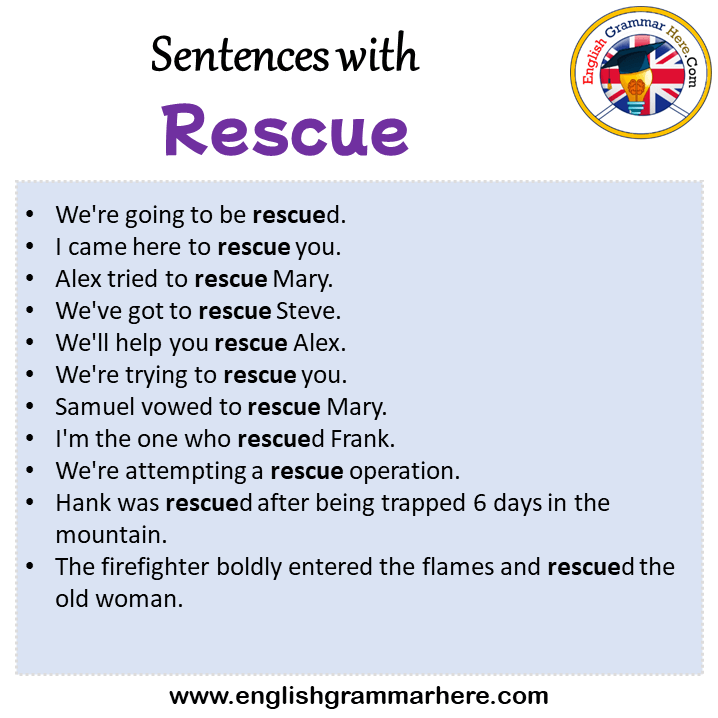 Rescue Meaning In English Grammar