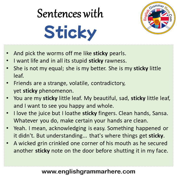 sentences-with-sticky-sticky-in-a-sentence-in-english-sentences-for