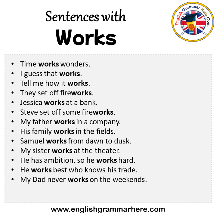 sentences-with-works-works-in-a-sentence-in-english-sentences-for