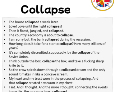 Collapse in a Sentence in English Archives - English Grammar Here