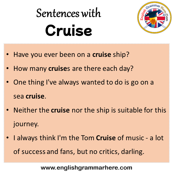 easy sentence for cruise