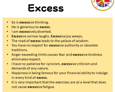 Sentences For Excess Archives - English Grammar Here