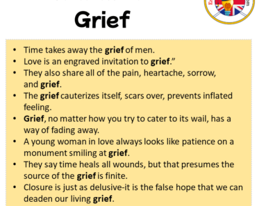 Sentences For Grief Archives - English Grammar Here