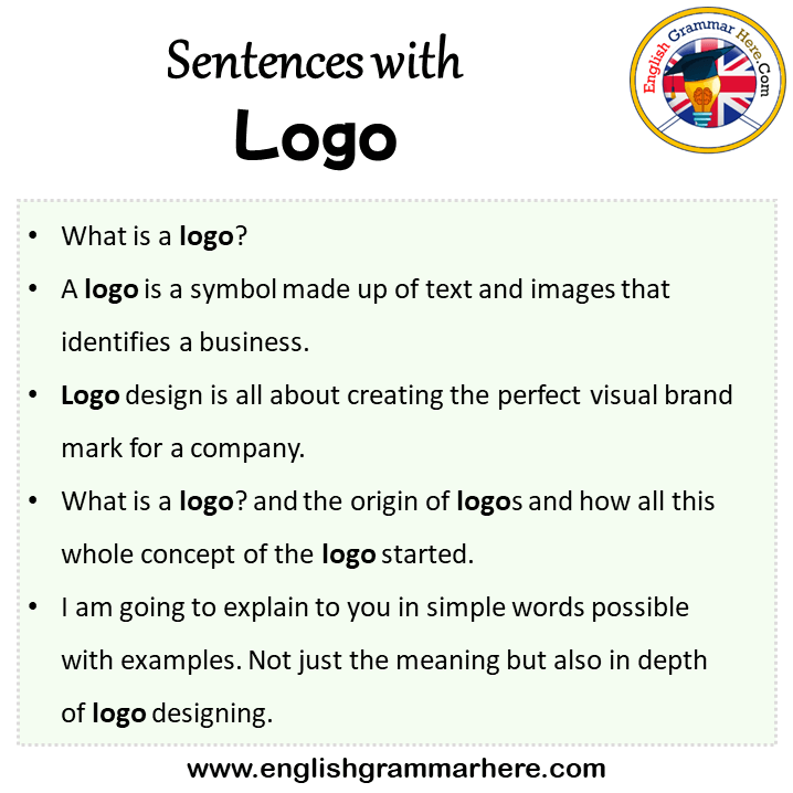 Sentences With Logo Logo In A Sentence In English Sentences For Logo 