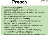 Sentences with Preach, Preach in a Sentence in English, Sentences For Preach Sentences with Preach, Preach in a Sentence in English, Sentences For Preach