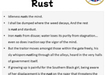 Sentences with Rust, Rust in a Sentence in English, Sentences For Rust