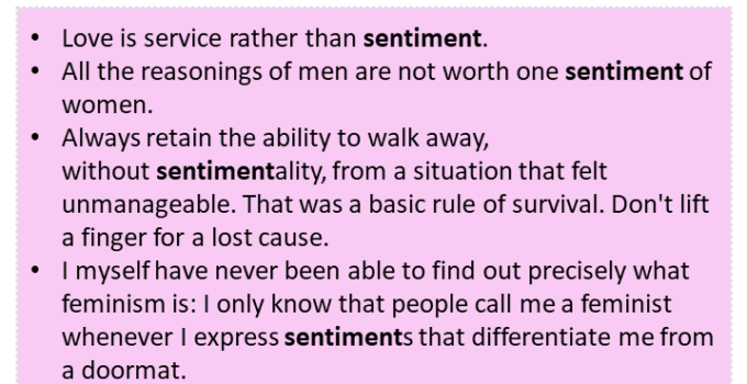 Sentences with Sentiment, Sentiment in a Sentence in English, Sentences For Sentiment
